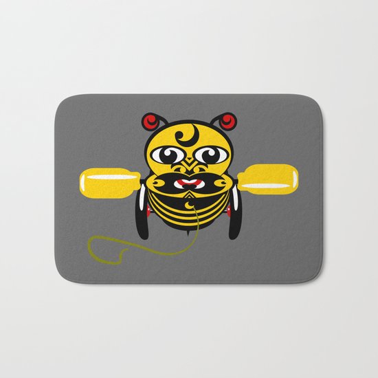 Hei Tiki Bee Toy Bath Mat