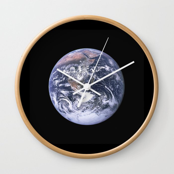 Nasa Picture 4: The earth from the space or the blue marble. Wall Clock