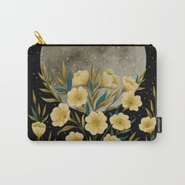 Moon Greeting- Yellow Evening Primrose Carry-All Pouch