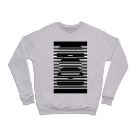 Optical Hypnotic Illusion 4 - Black & White Crewneck Sweatshirt