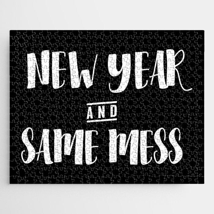 New Year And Same Mess Funny Jigsaw Puzzle