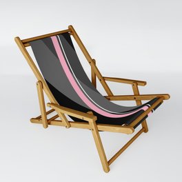 Thin And Thick Lines - Pink Sling Chair