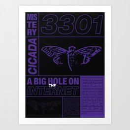 Poster collection "Cicada 3301" Art Print