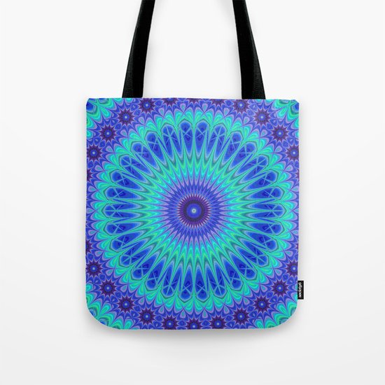 Blue mandala Tote Bag