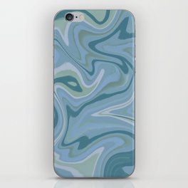 Turquoise Clouds iPhone Skin