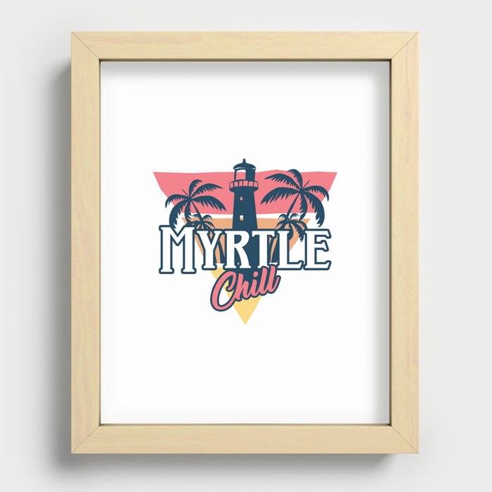 Myrtle chill Recessed Framed Print