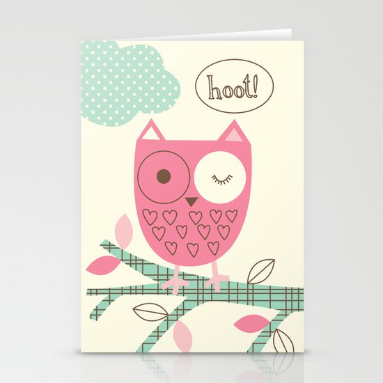 Hooty Owl Stationery Cards