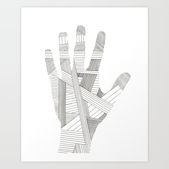 Hand Art Print