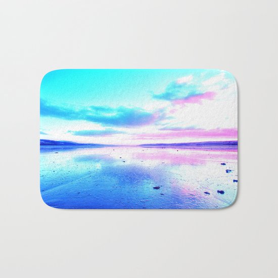 Bright Sunset Beach Bath Mat