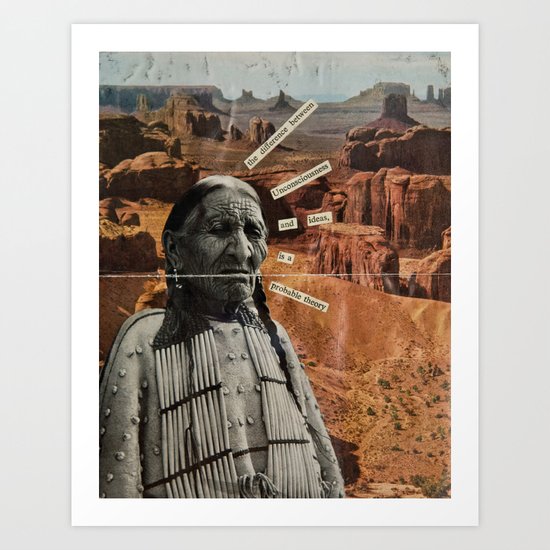 The Difference Between Unconsciousness And Ideas Art Print