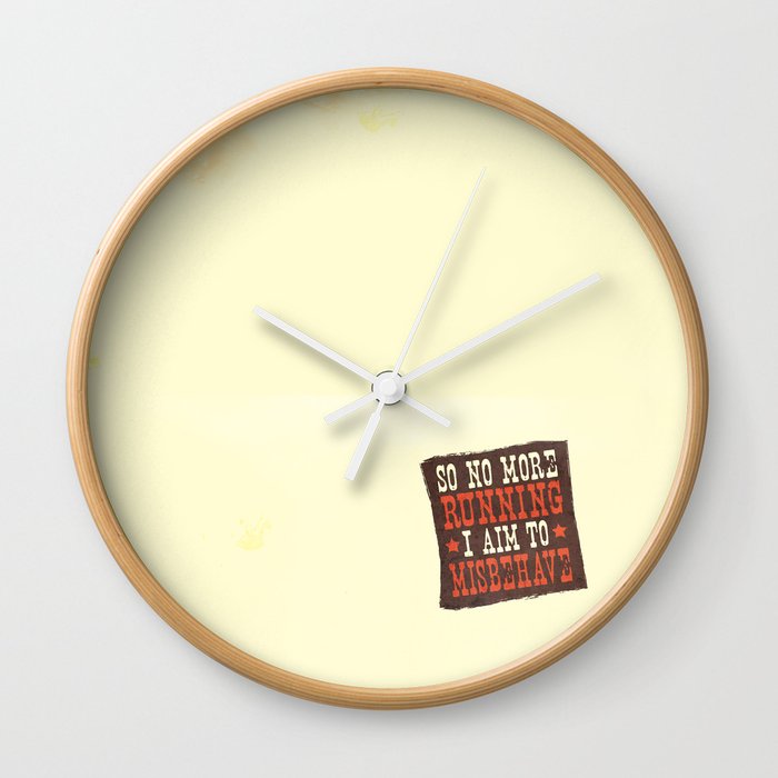 Misbehave Spaghetti Western Wall Clock