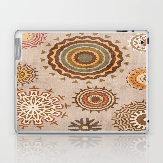 Retro Texture Geometric Pattern Laptop & iPad Skin