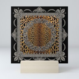 Baroque Leopard Scarf Mini Art Print