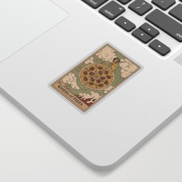 Wheel of Pizza Sticker
