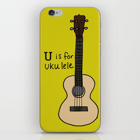 U is for Ukulele iPhone Skin