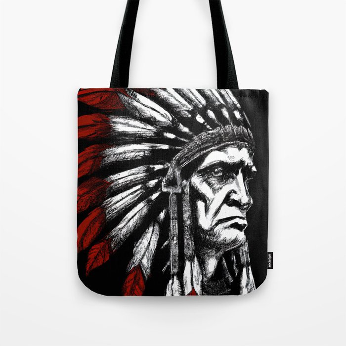 Native American Chief Tote Bag