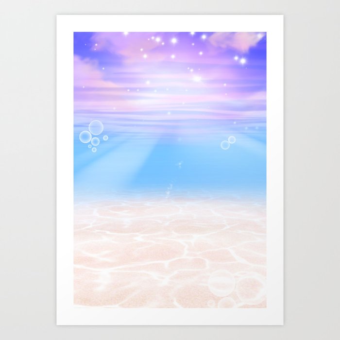 Tropical Sea Sunrise Art Print by PicturesAndWords