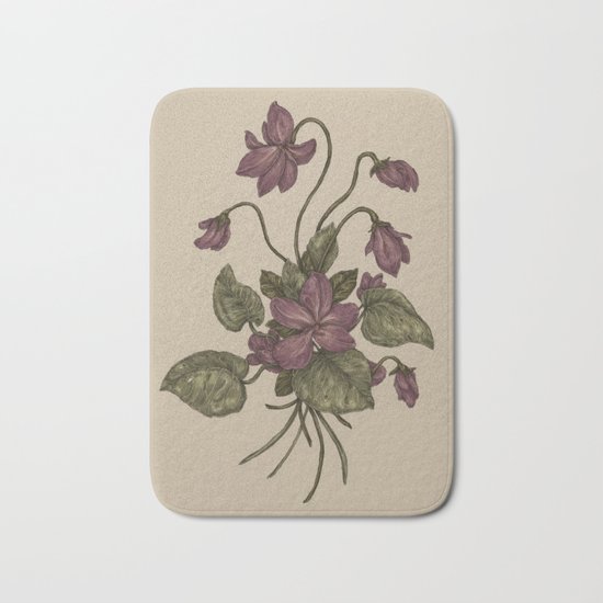 Violets Bath Mat