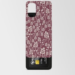 Beautiful red and white berry buds pattern  Android Card Case