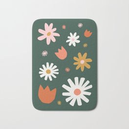 Wild Flowers Bath Mats Society6
