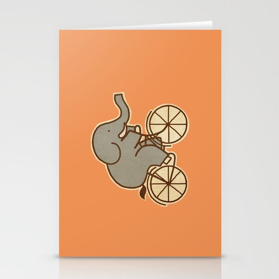 Elephant Cycle Stationery Cards