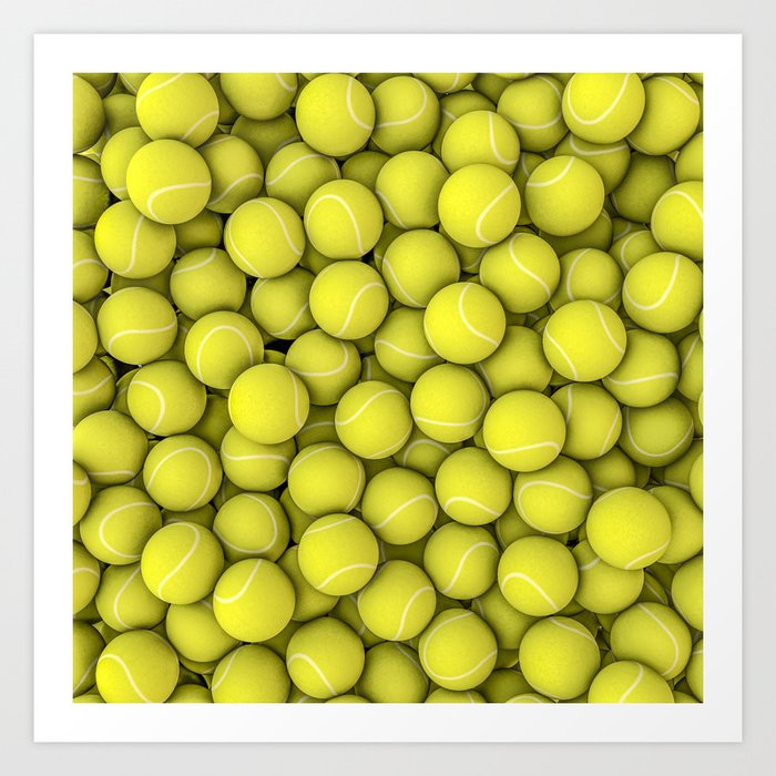 Tennis balls Art Print