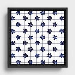 Beautiful Japanese Pattern Design Framed Canvas