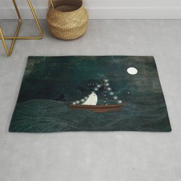 Ghost Boat Ride Area & Throw Rug