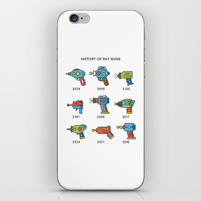 Science Fiction - History of Ray Guns iPhone Skin