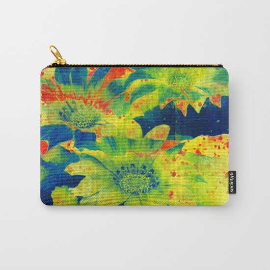 bright flowers https://society6.com/clemm?promo=X9B3VVZDM7J6 Carry-All Pouch