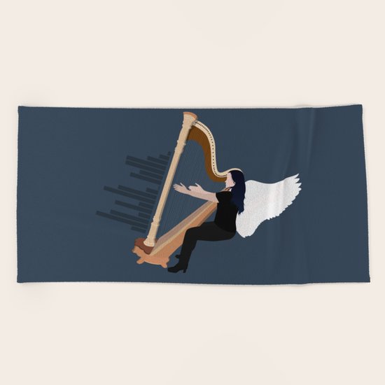 Celtic Angel Beach Towel