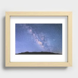 Milky Way Mountain  Recessed Framed Print