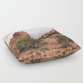 Desert Red Utah Rocks Floor Pillow