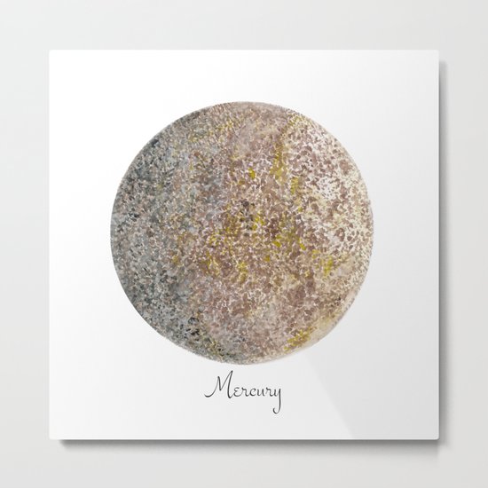 Mercury planet Metal Print
