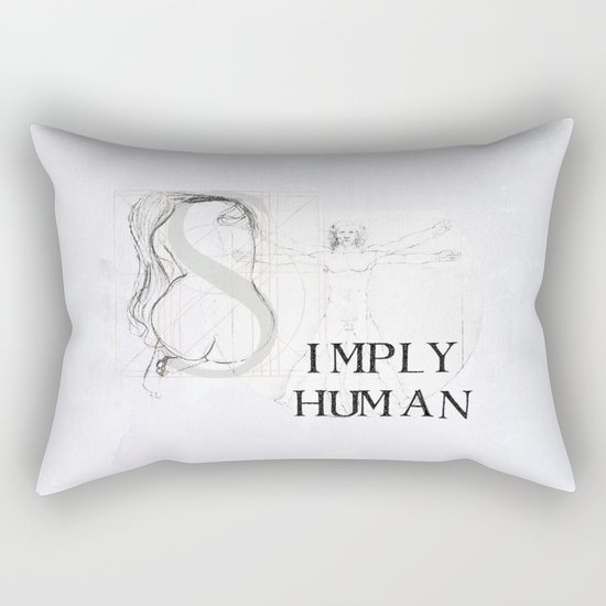Simply Human Rectangular Pillow