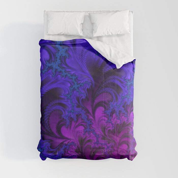 Midnight Insanity Fractal  Comforter