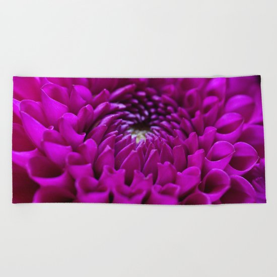 Pink Dahlia #1 #art #society6 Beach Towel