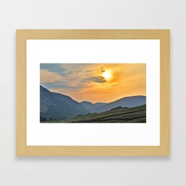 Mountain Sunset Framed Art Print