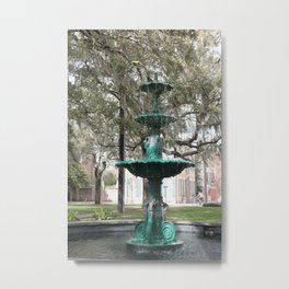 Savannah Fountain Metal Print