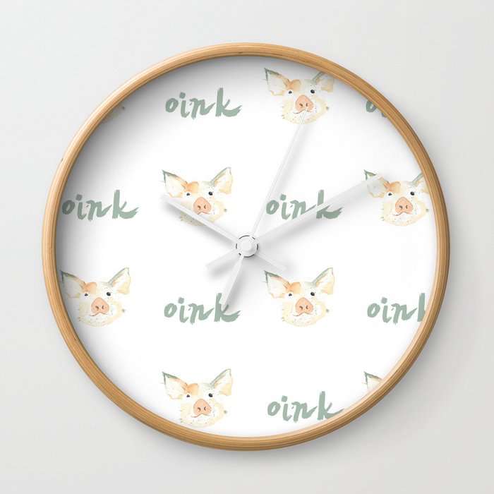 Piggie Oink Wall Clock