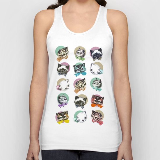 Cats & Bowties Unisex Tank Top