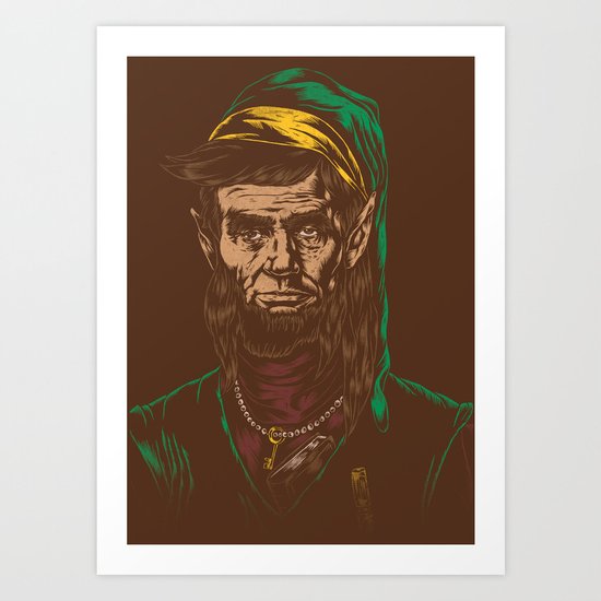 Abraham LINKoln Art Print