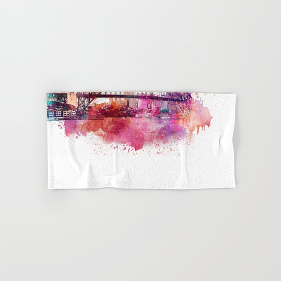 Sydney Harbor Bridge Watercolor Art Hand & Bath Towel