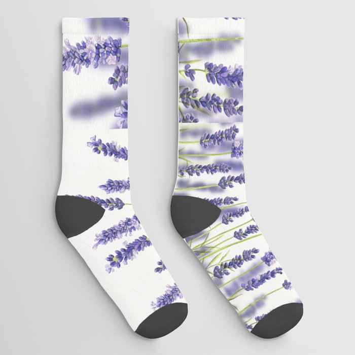 Lavender Garland  Socks