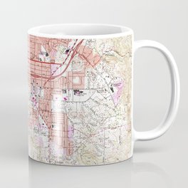 Vintage Map of El Cajon California (1967) Coffee Mug