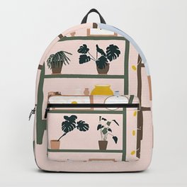 Plant Backpack | Herbivore, Plant, Gardening, Floral, Nature, Leaves, Green, Botanical, Graphicdesign, Hippie 
