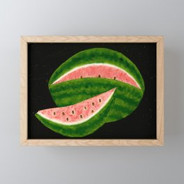 American Folk Art Watermelon Framed Mini Art Print