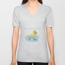 Never Trust a Duck - The Infernal Devices design Unisex V-Neck