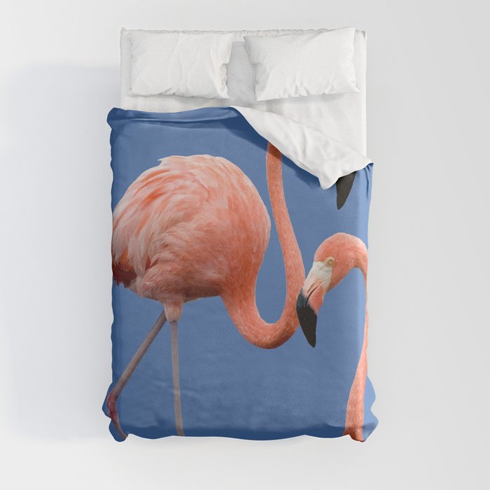 Flamingo Contrast #society6 #decor #buyart Duvet Cover