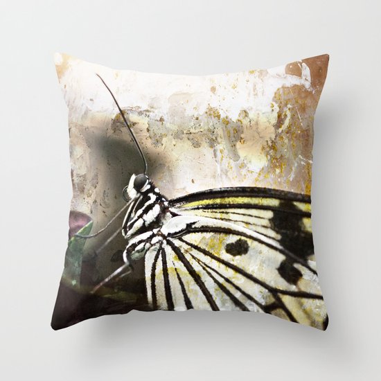 Flutterby Throw Pillow